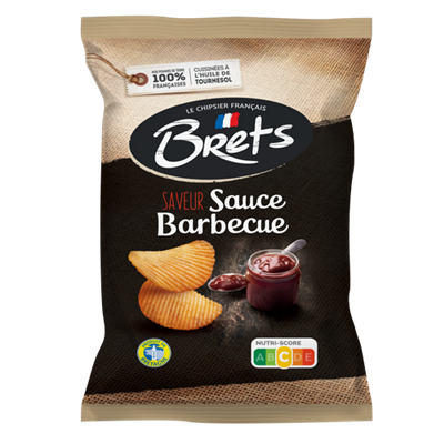 Chips BRETS Ondulées Sauce Barbecue 125G