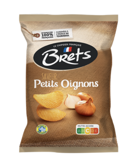 Chips BRETS Ondulées Petits Oignons 125G