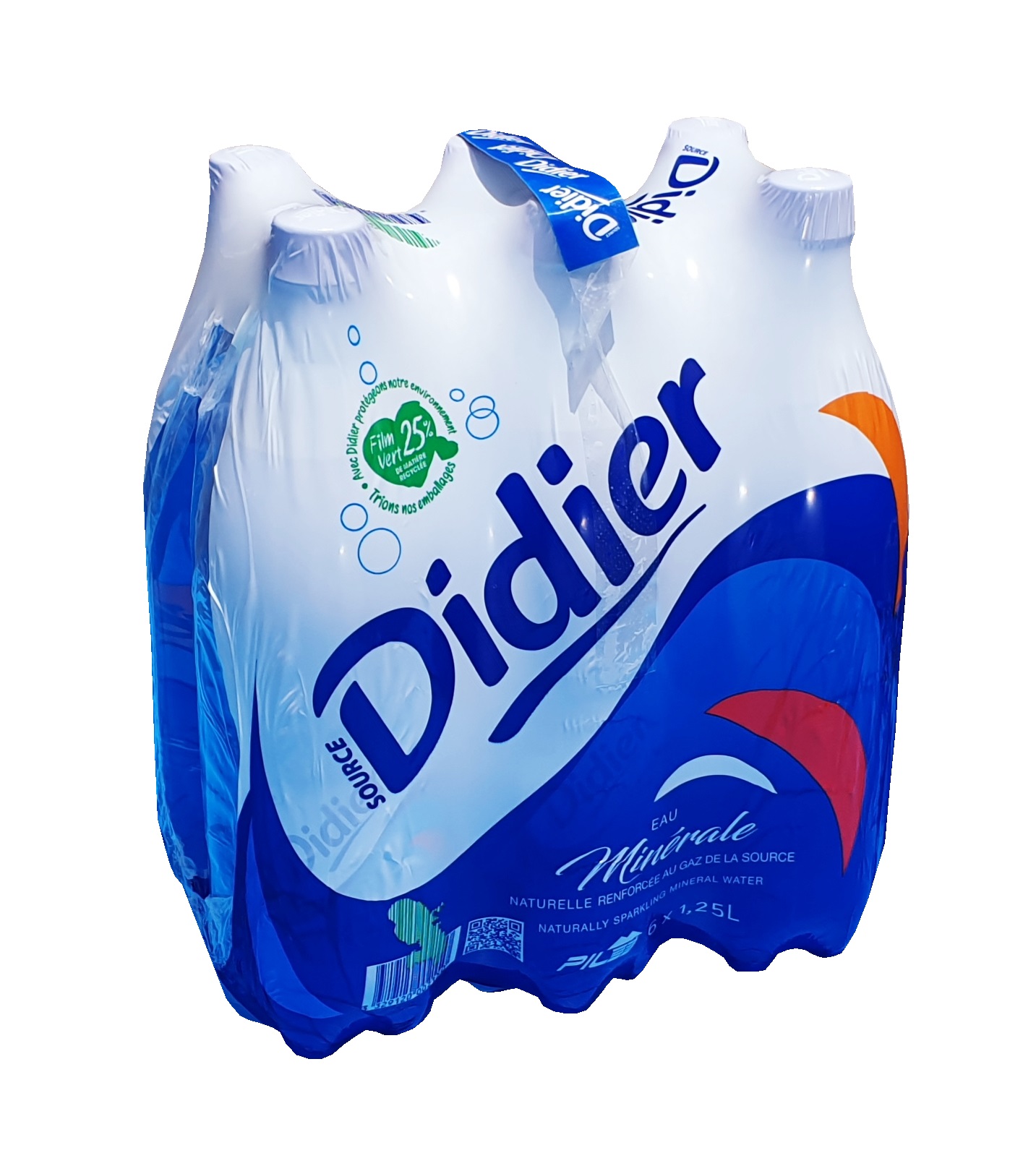 EAU GAZEUSE DIDIER 6x1.25L PET