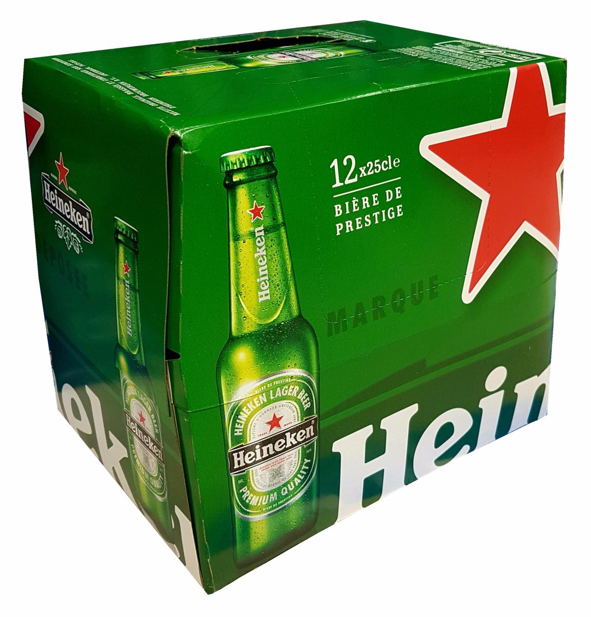 Bière Heineken 12x25cl à 5° 