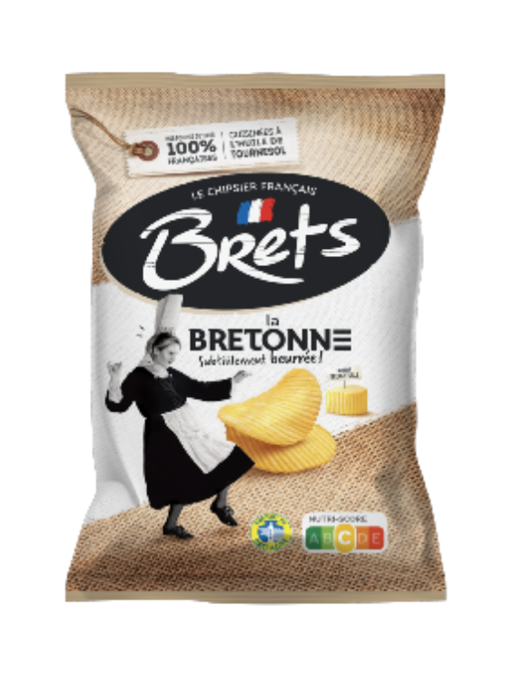 Chips BRETS Ondulées Beurre Salé BZH 125G