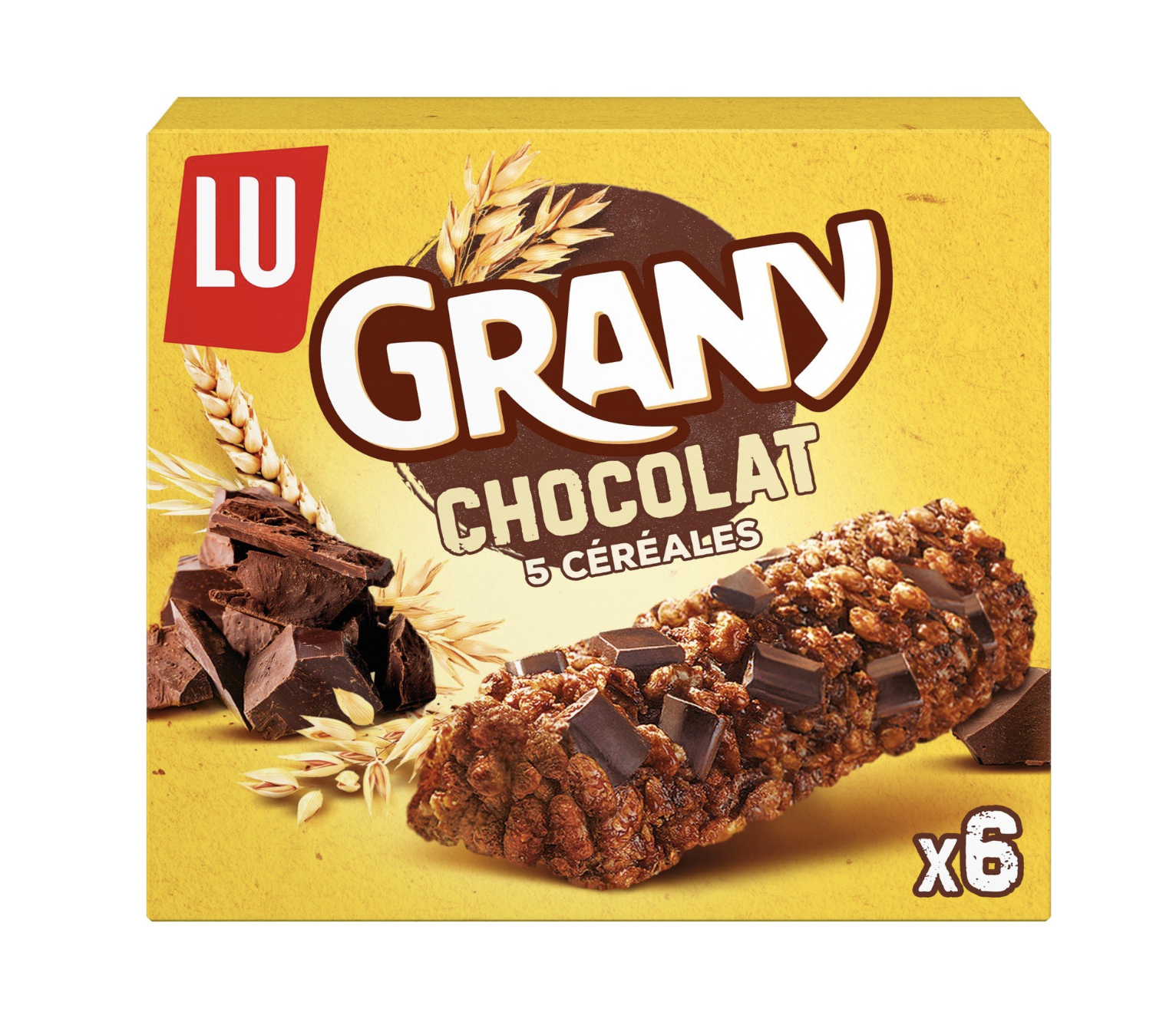 Barres Céréales GRANY Chocolat LU 125G