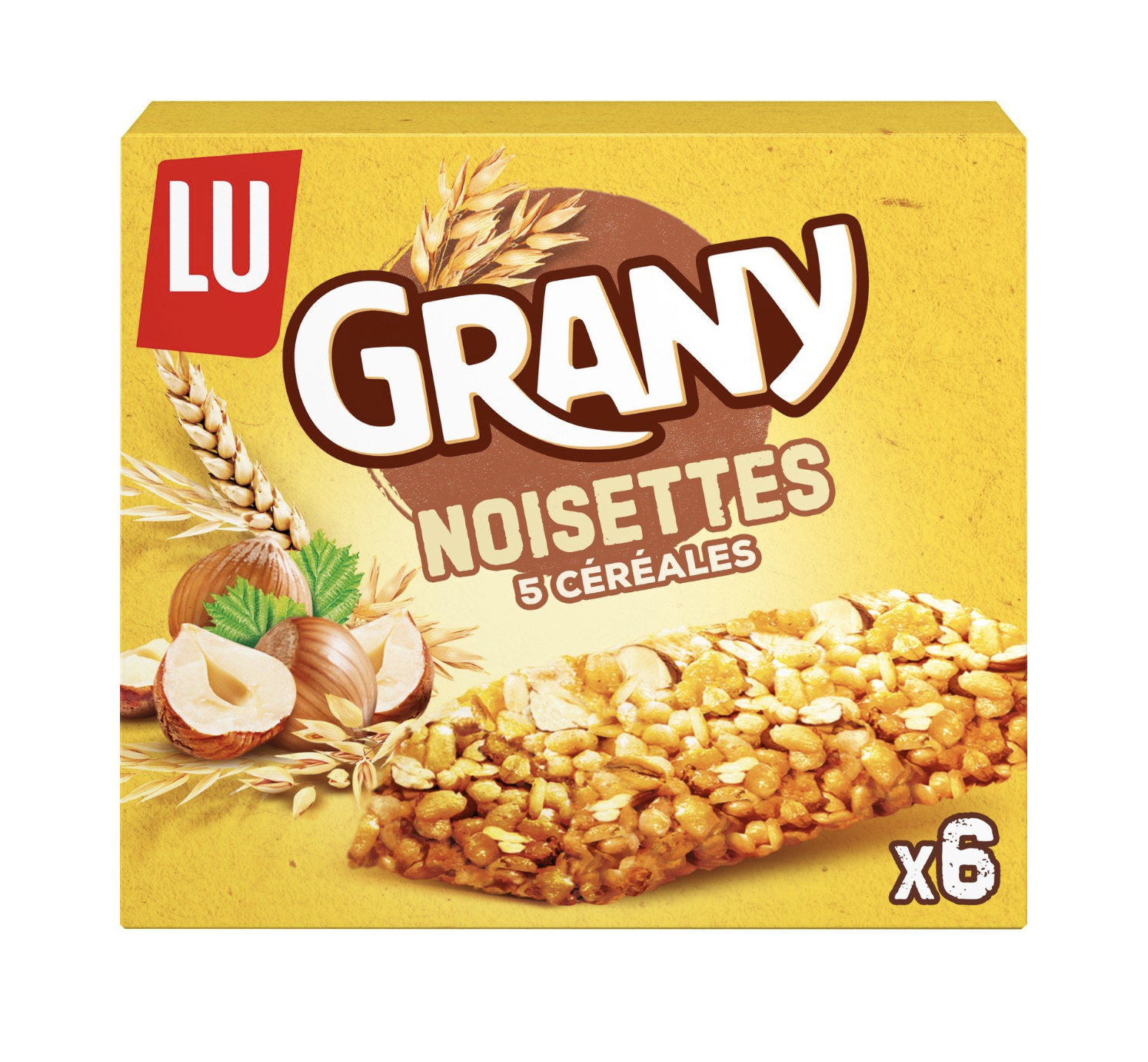 Barres Céréales GRANY Noisettes LU 125G
