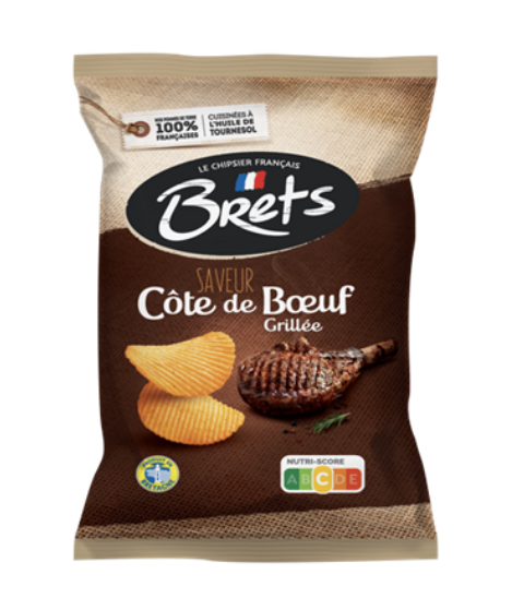 Chips BRETS Ondulées Côte de Boeuf 125G