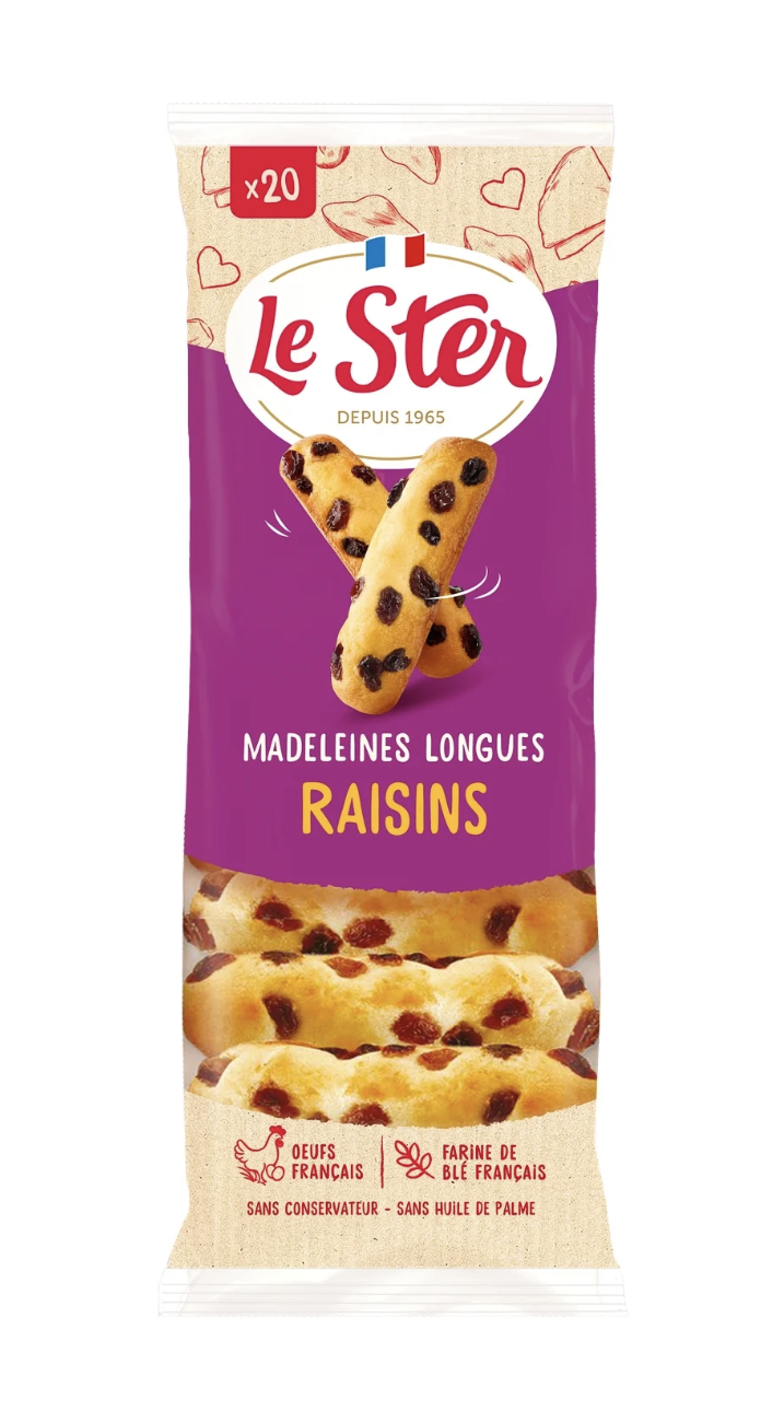 MADELEINE longues LE STER raisin 250G
