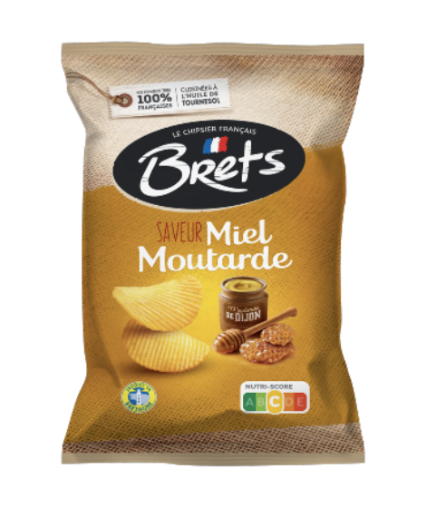 Chips BRETS Ondulées Miel Moutarde 125G