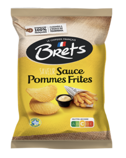 Chips BRETS Ondulées Sauce Pommes Frites 125G