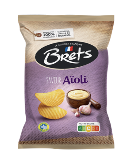 Chips BRETS Ondulées Aïoli 125G