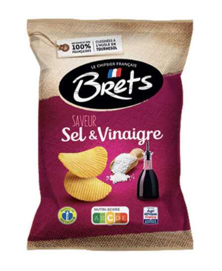 Chips BRETS Ondulées Sel & Vinaigre 125G