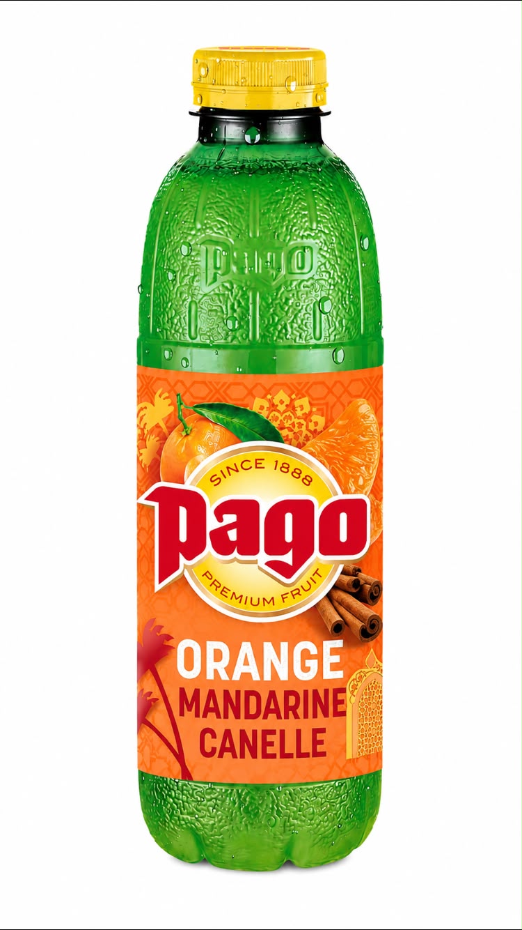 Jus PAGO Orange Mandarine Cannelle 6x75CL PET