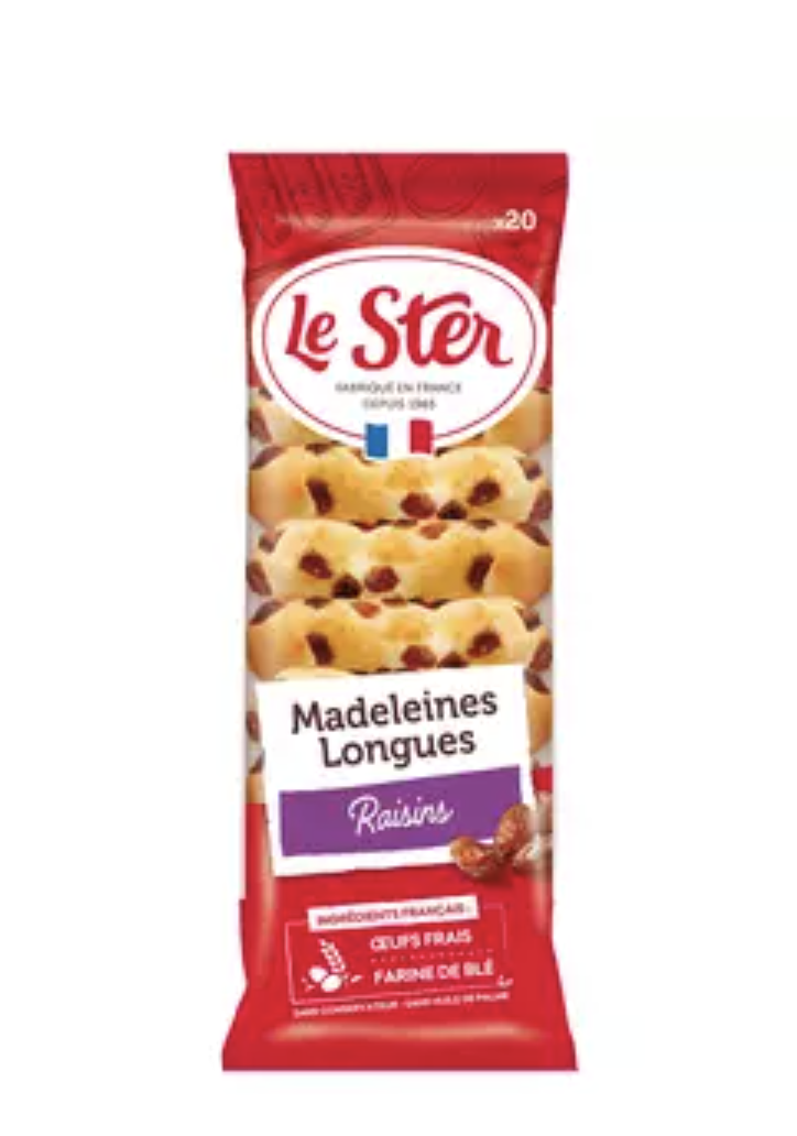 MADELEINE longues LE STER raisin 250G