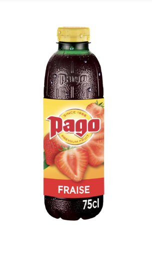 Jus PAGO Fraise 6x75CL PET