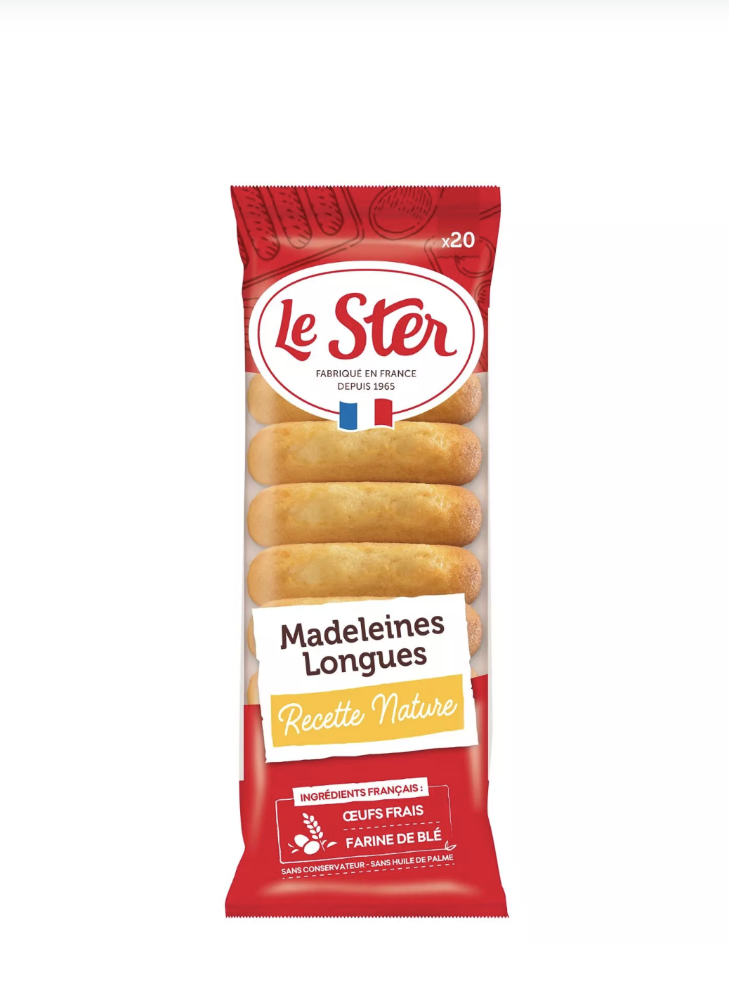 MADELEINE longues LE STER nature 250G