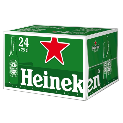Bière Heineken 24x25cl à 5°