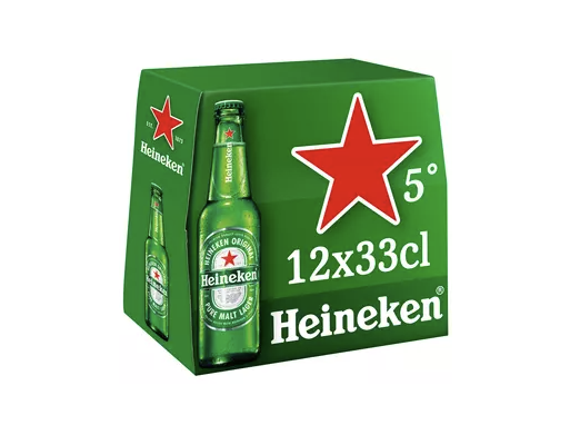 Bière Heineken Premium LN 12x33cl à 5° 